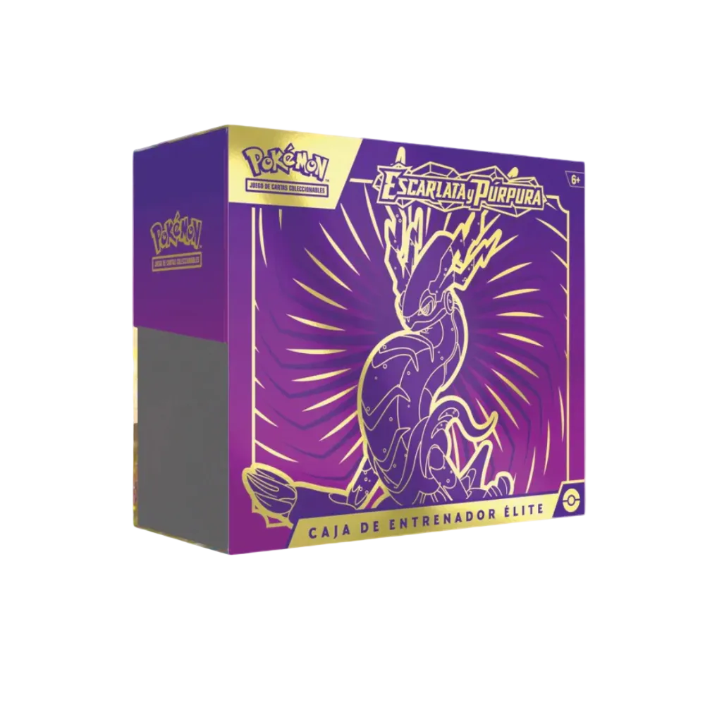 Caja Élite de Entrenador ETB Pokémon Escarlata y Púrpura Miraidon en español nueva y sellada