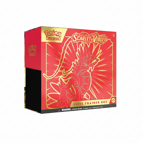 Caja Élite de Entrenador ETB Pokémon Escarlata y Púrpura Koraidon en inglés nueva y sellada
