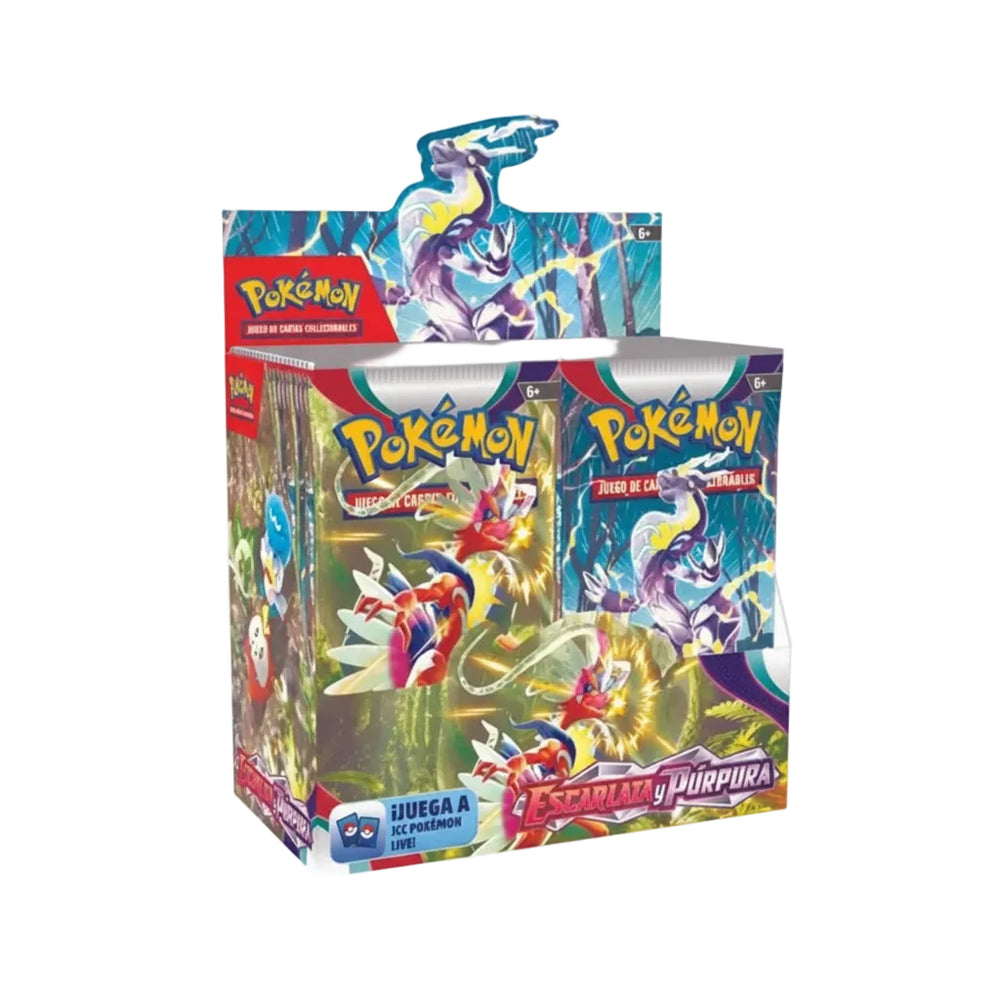Caja de Sobres Pokémon Escarlata y Púrpura Booster Box en español nueva y sellada