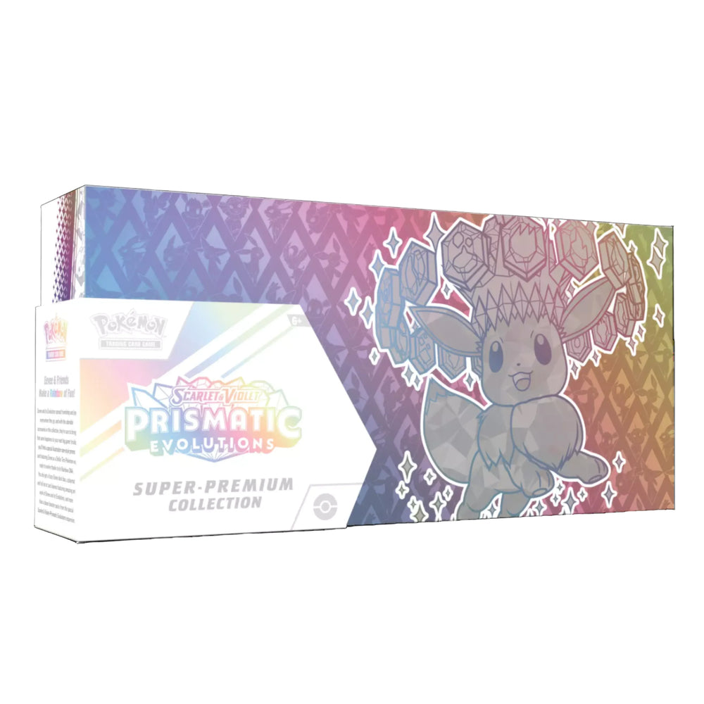 Colección Super-Premium Pokémon Prismatic Evolutions en inglés nueva y sellada