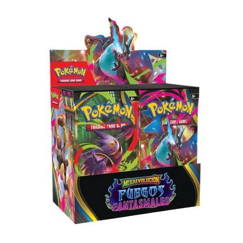 Caja de Sobres Pokémon Fuegos Fantasmales Booster Box en español nueva y sellada
