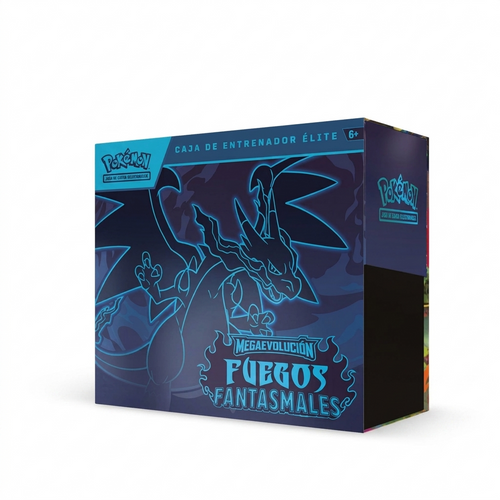 Caja Élite de Entrenador ETB Pokémon Fuegos Fantasmales en español nueva y sellada