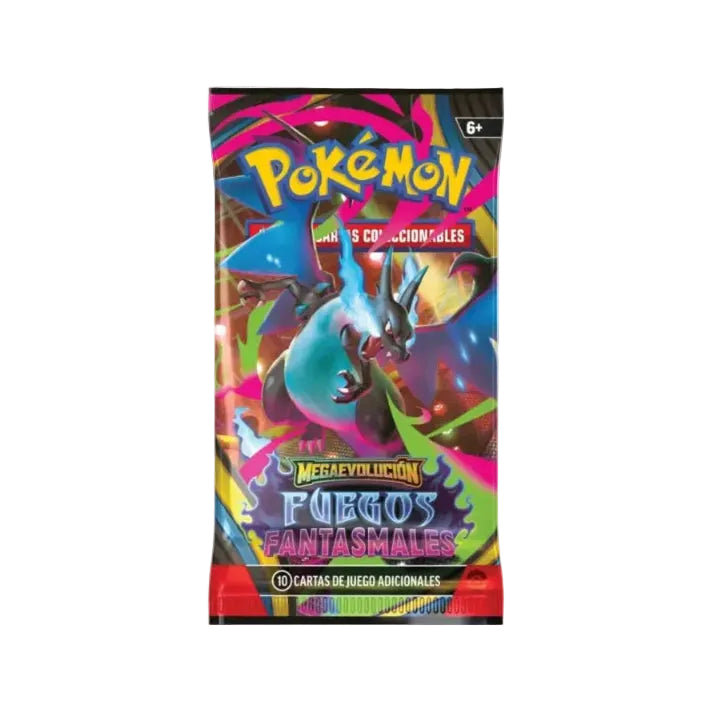 Sobre Pokémon Fuegos Fantasmales Booster Pack en español nuevo y sellado