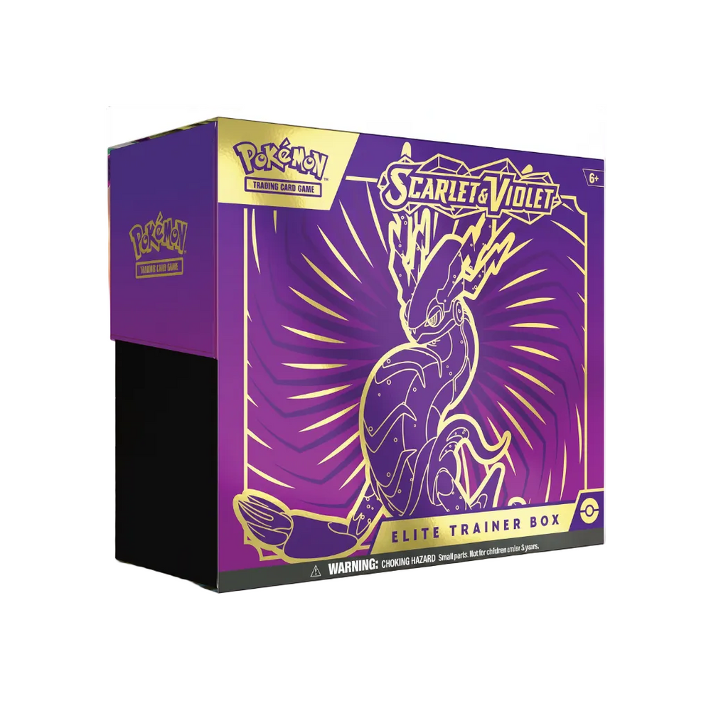 Caja Élite de Entrenador ETB Pokémon Escarlata y Púrpura Miraidon en inglés nueva y sellada