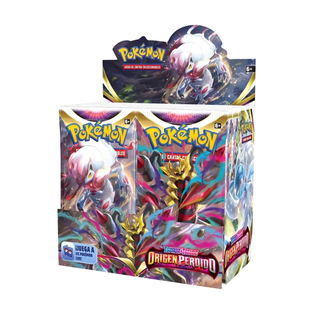 Comprar Booster Box Origen Perdido con 36 sobres oficiales de Pokémon TCG. Producto nuevo y sellado con envío rápido a toda España.