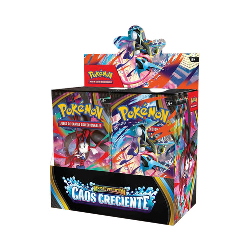 Caja de Sobres Pokémon Caos Creciente Booster Box en español nueva y sellada