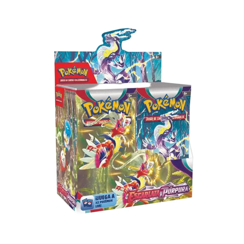 Caja de Sobres Pokémon Escarlata y Púrpura Booster Box en español nueva y sellada