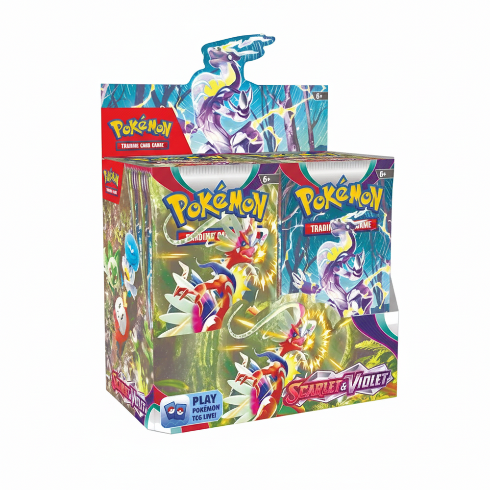 Caja de Sobres Pokémon Escarlata y Púrpura Booster Box en inglés nueva y sellada