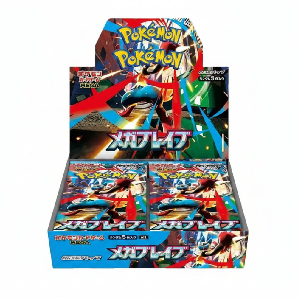 Caja de Sobres Pokémon Mega Brave Booster Box en japonés nueva y sellada