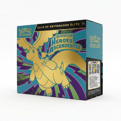 Caja Élite de Entrenador ETB Pokémon Héroes Ascendentes en español nueva y sellada