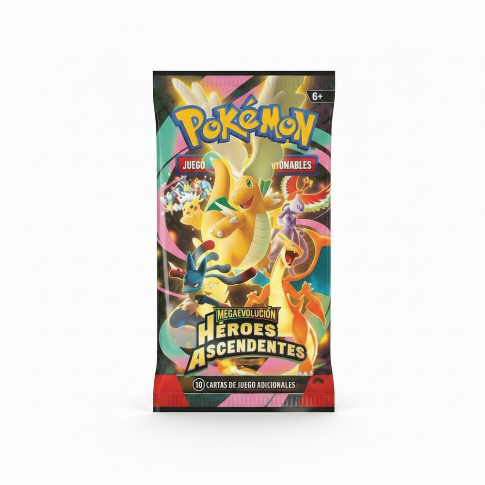 Sobre Pokémon Héroes Ascendentes Booster Pack en español nuevo y sellado