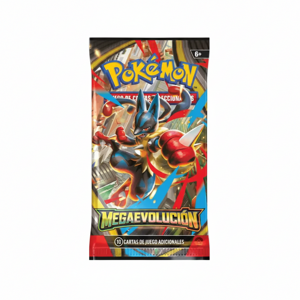 Sobre Pokémon Megaevolución Booster Pack en español nuevo y sellado