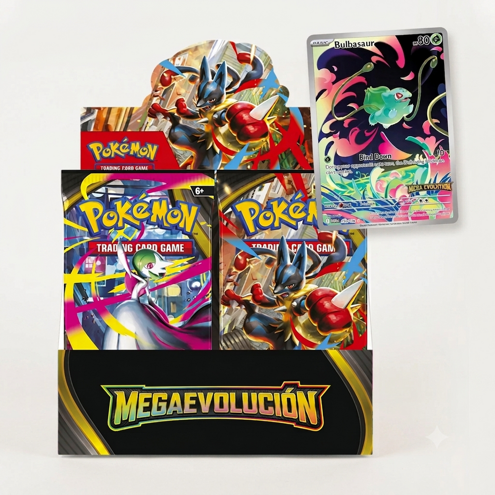 Caja de Sobres Pokémon Megaevolución Booster Box en español nueva y sellada