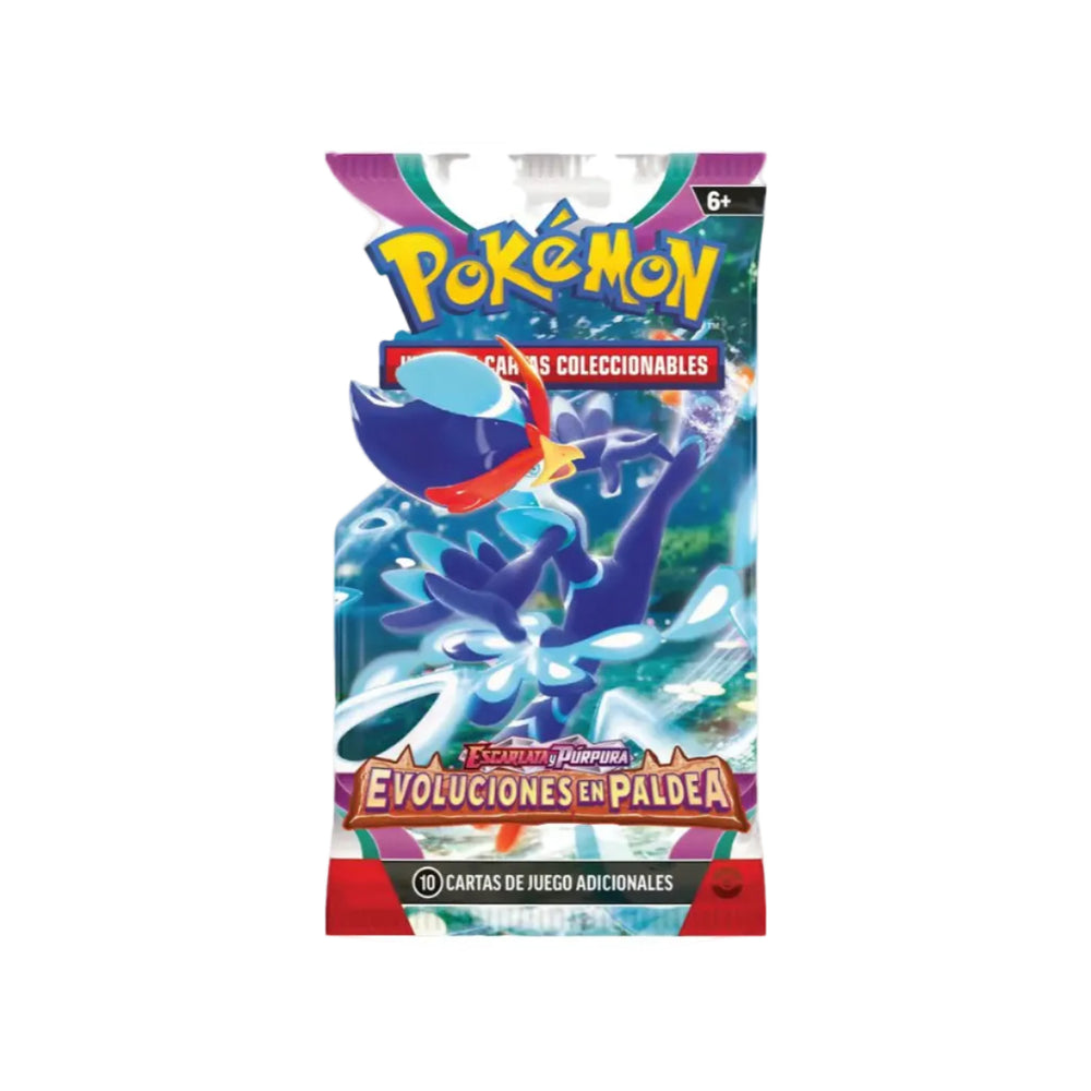 Sobre Pokémon Evoluciones en Paldea Booster Pack en español nuevo y sellado