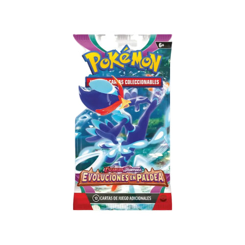 Sobre Pokémon Evoluciones en Paldea Booster Pack en español nuevo y sellado