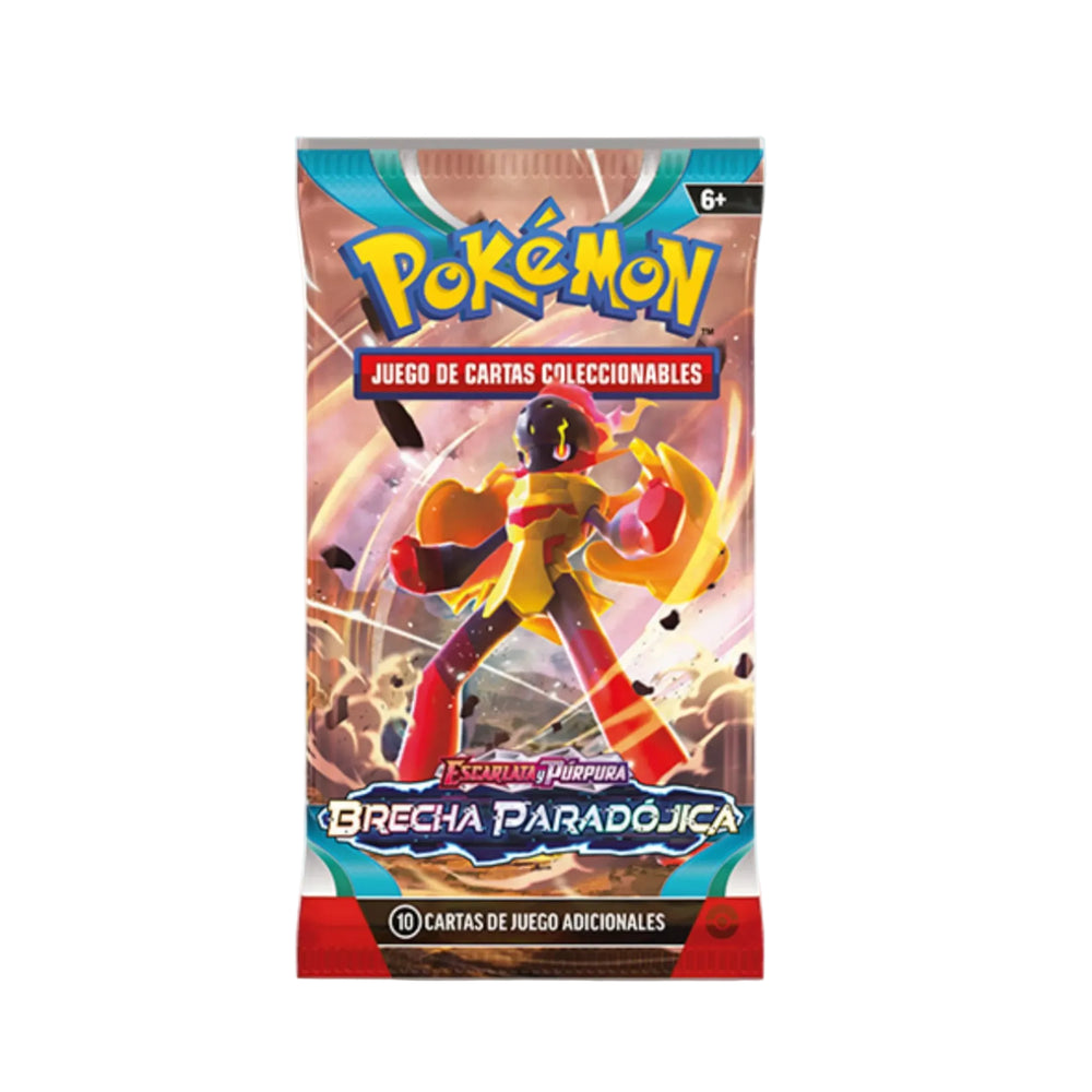 Sobre Pokémon Brecha Paradójica Booster Pack en español nuevo y sellado