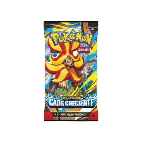 Sobre Pokémon Caos Creciente Booster Pack en español nuevo y sellado